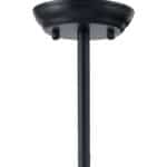 Mid-Century Black Metal Ceiling Lamp with Clear Glass Globes 14 Mid-Century Black Metal Ceiling Lamp with Clear Glass Globes