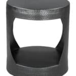 Minimalist Black Steel Round Side Table with Scratch-Resistant Feet 11 Minimalist Black Steel Round Side Table with Scratch-Resistant Feet