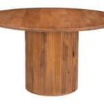 Round Mango Wood Dining Table with Hidden Storage Compartment 10 Round Mango Wood Dining Table with Hidden Storage Compartment