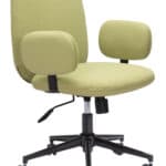 Olive Green Adjustable Office Chair with Polyester Cushions and Arms 18 Olive Green Adjustable Office Chair with Polyester Cushions and Arms
