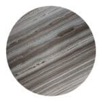 Modern Marble Top Coffee Table with Steel Base, Gray & Black
