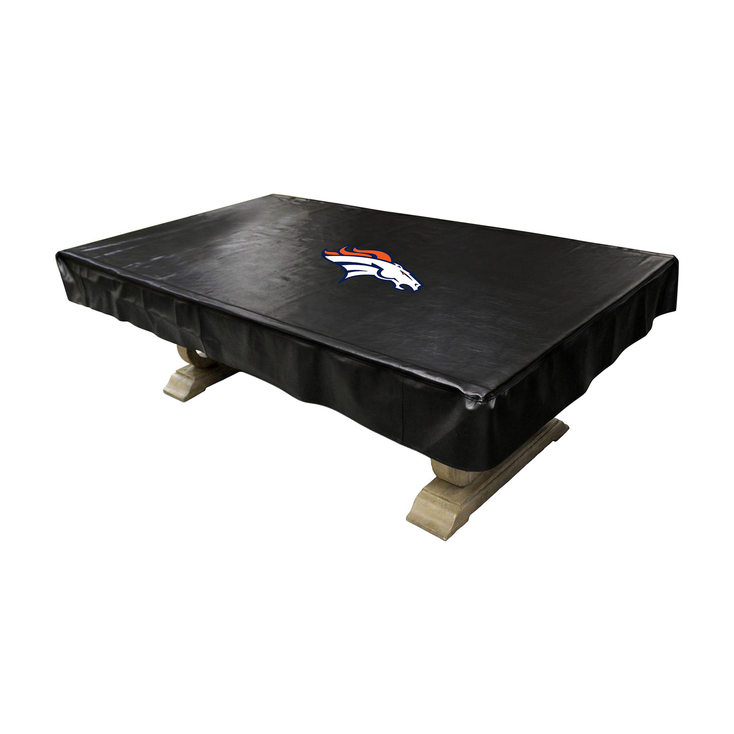 denver broncos 8' deluxe naugahyde billiard table cover