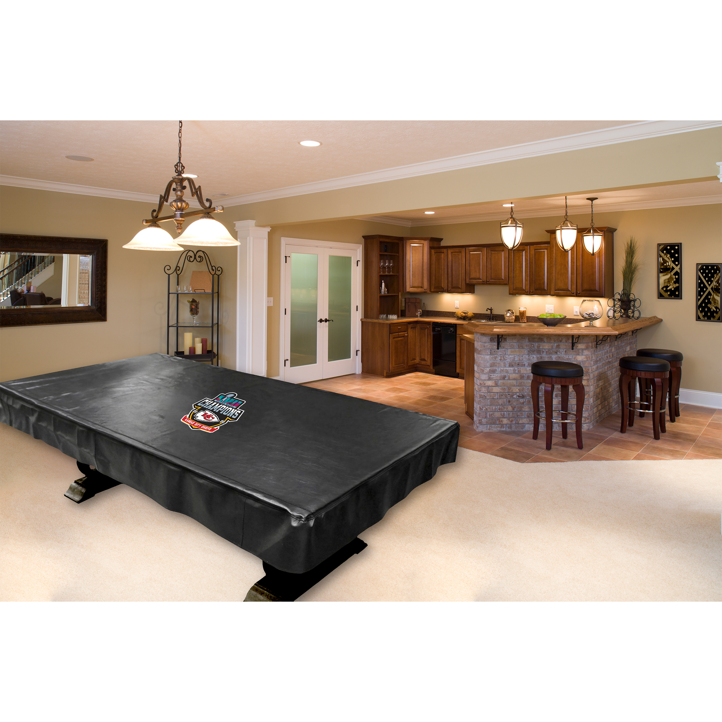 kansas city chiefs 8 foot billiard table cover