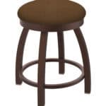 18-Inch Backless Vanity Stool with Steel Frame, Bronze Finish, Rein Thatch Seat, and Arched-Leg Base 4 18-Inch Backless Vanity Stool with Steel Frame, Bronze Finish, Rein Thatch Seat, and Arched-Leg Base