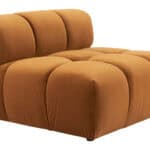 Contemporary Brown Velvet Tufted Chair with Durable Plywood Frame 7 Contemporary Brown Velvet Tufted Chair with Durable Plywood Frame