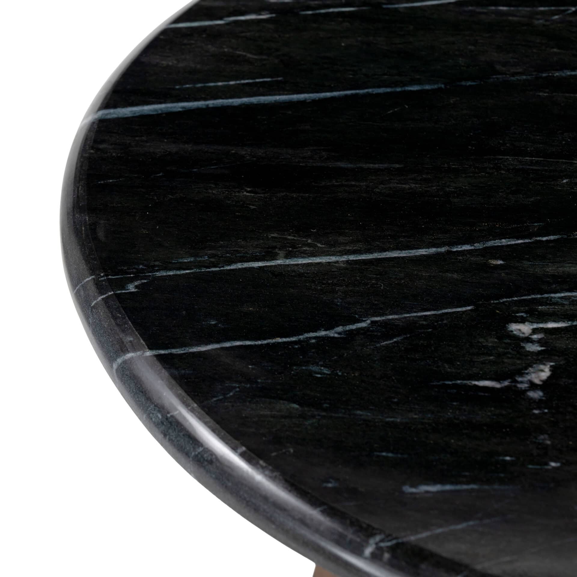 Marble Top Black and Brown Acacia Wood Accent Table 4 Marble Top Black and Brown Acacia Wood Accent Table - Image 4