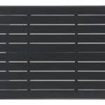 Modern Wave Black Aluminum Bar Table for Indoor or Outdoor Use