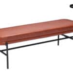 Modern Faux Leather Bench with Integrated Side Table (Seats 2) 11 Modern Faux Leather Bench with Integrated Side Table (Seats 2)