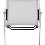 White Ergonomic Conference Chair with Cushioned Seat and Back (Set of 2) 14 White Ergonomic Conference Chair with Cushioned Seat and Back (Set of 2)