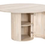 Round Mango Wood Dining Table with Hidden Storage Compartment 19 Round Mango Wood Dining Table with Hidden Storage Compartment
