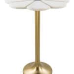 Vintage Green Marble Flower Side Table with Gold Base 10 Vintage Green Marble Flower Side Table with Gold Base