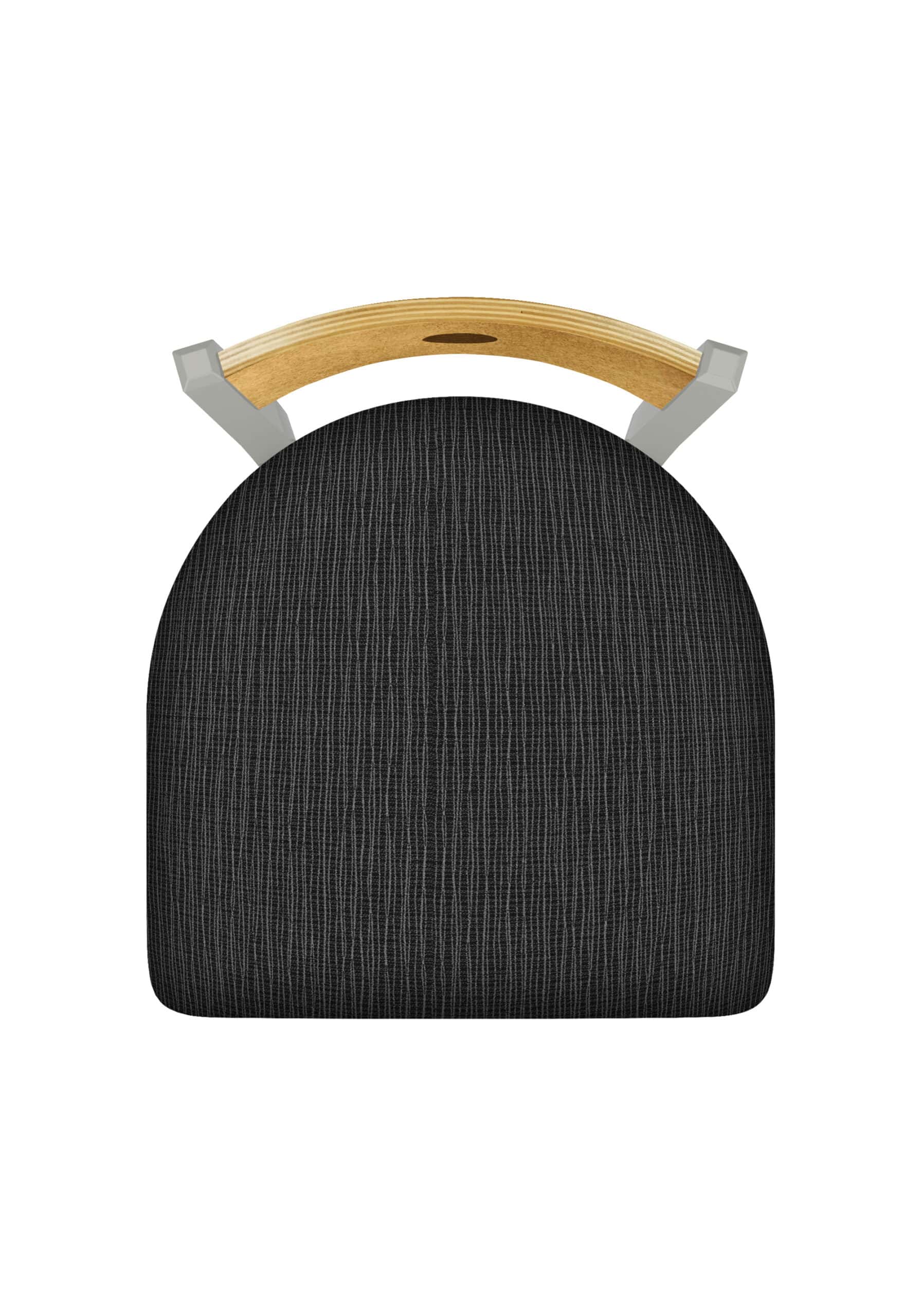 36-Inch Medium Stained Medium Wood Keyhole Back Bar Stool with Steel Frame, Anodized Nickel Finish, Graph Coal Seat, and Single-Ring Base 8 36-Inch Medium Stained Medium Wood Keyhole Back Bar Stool with Steel Frame, Anodized Nickel Finish, Graph Coal Seat, and Single-Ring Base