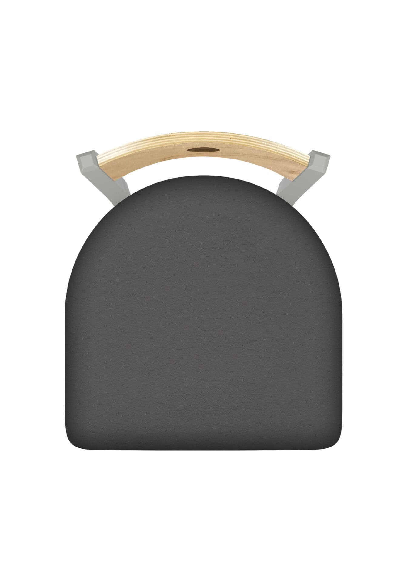 36-Inch Natural Finish Wood Keyhole Back Bar Stool with Steel Frame, Anodized Nickel Finish, Canter Storm Seat, and Single-Ring Base 3 36-Inch Natural Finish Wood Keyhole Back Bar Stool with Steel Frame, Anodized Nickel Finish, Canter Storm Seat, and Single-Ring Base - Image 3