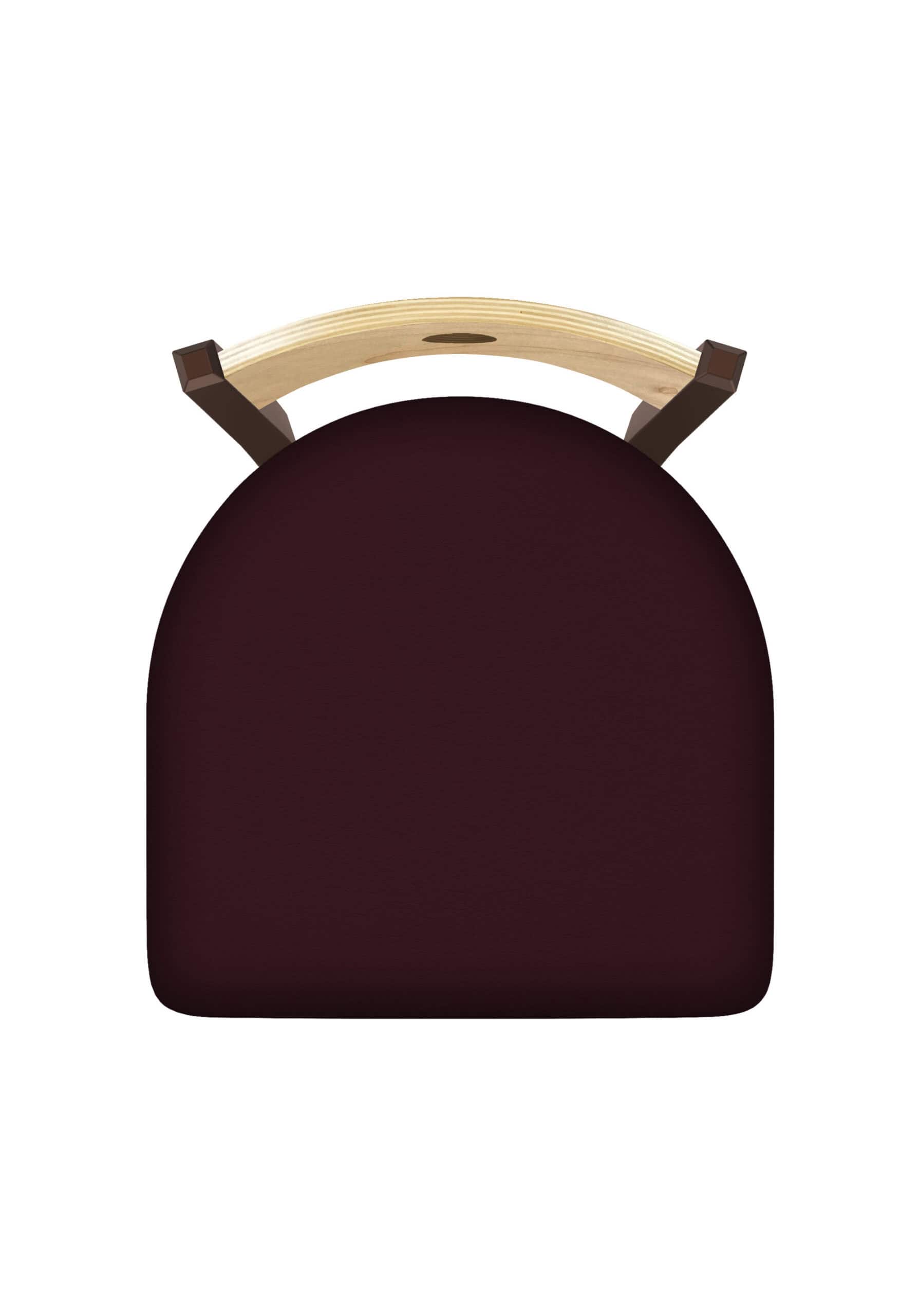 36-Inch Natural Finish Wood Keyhole Back Bar Stool with Steel Frame, Bronze Finish, Canter Bordeaux Seat, and Single-Ring Base 8 36-Inch Natural Finish Wood Keyhole Back Bar Stool with Steel Frame, Bronze Finish, Canter Bordeaux Seat, and Single-Ring Base