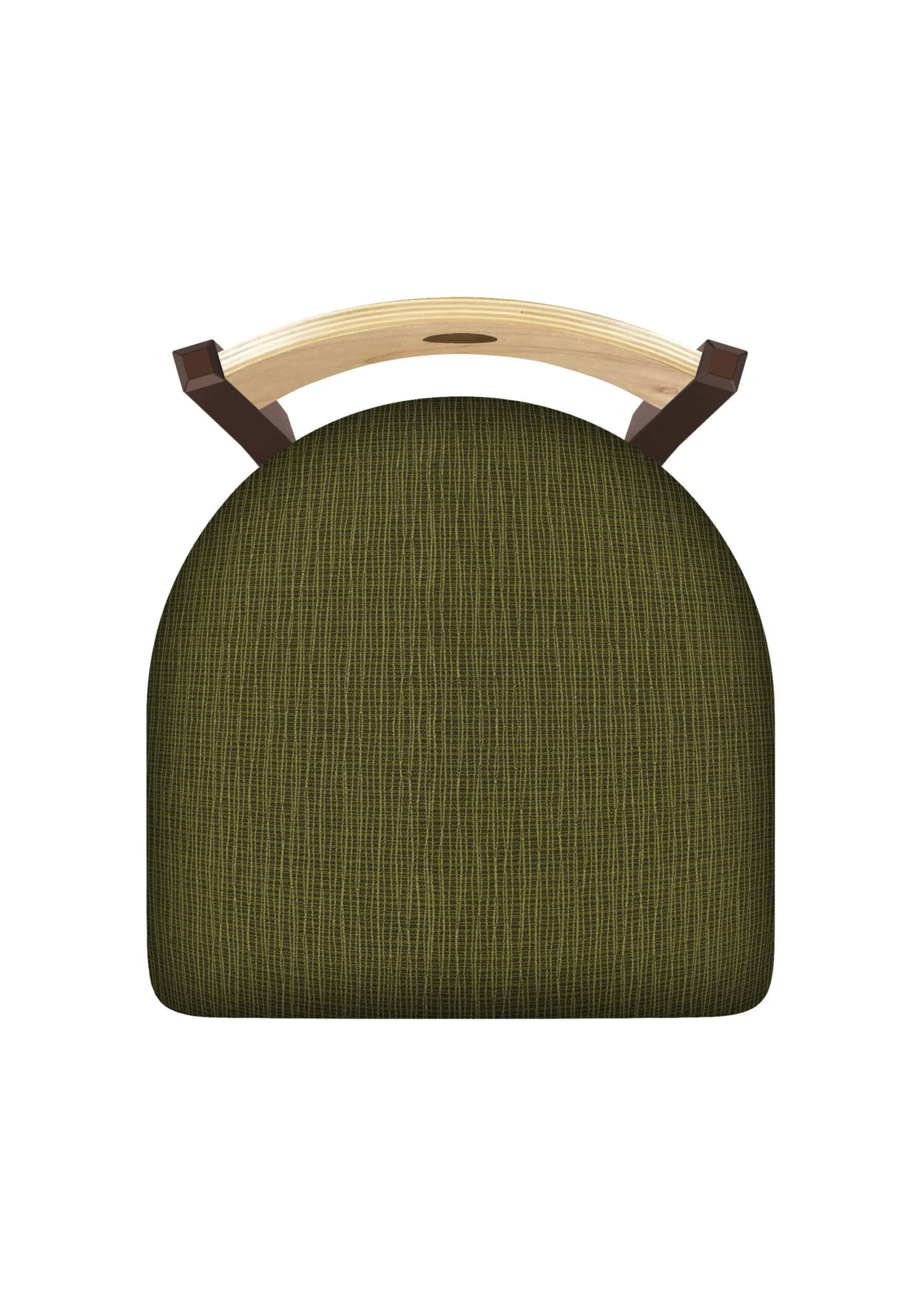 36-Inch Natural Finish Wood Keyhole Back Bar Stool with Steel Frame, Bronze Finish, Graph Parrot Seat, and Single-Ring Base 8 36-Inch Natural Finish Wood Keyhole Back Bar Stool with Steel Frame, Bronze Finish, Graph Parrot Seat, and Single-Ring Base