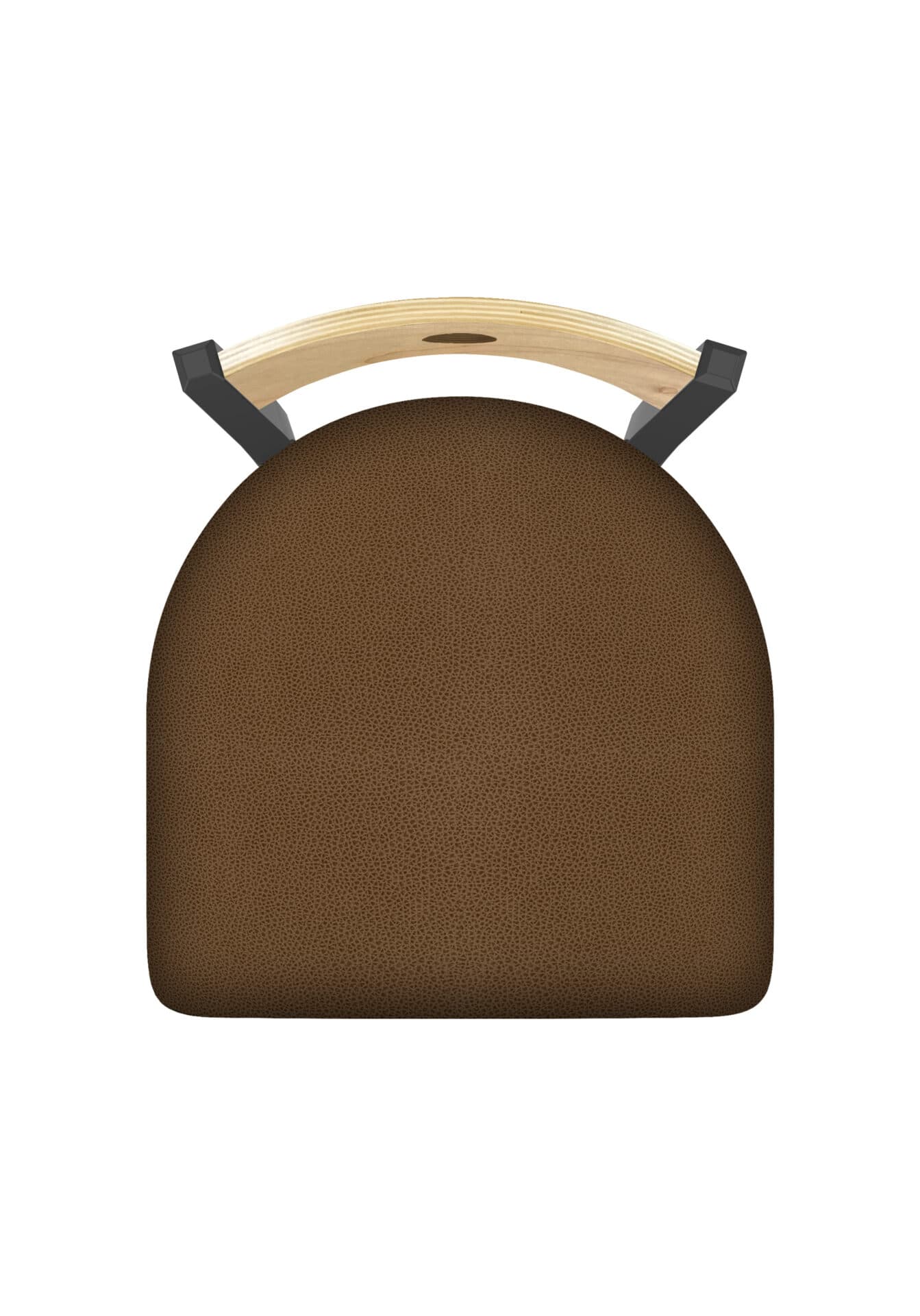 36-Inch Natural Finish Wood Keyhole Back Bar Stool with Steel Frame, Pewter Finish, Rein Thatch Seat, and Single-Ring Base 3 36-Inch Natural Finish Wood Keyhole Back Bar Stool with Steel Frame, Pewter Finish, Rein Thatch Seat, and Single-Ring Base - Image 3