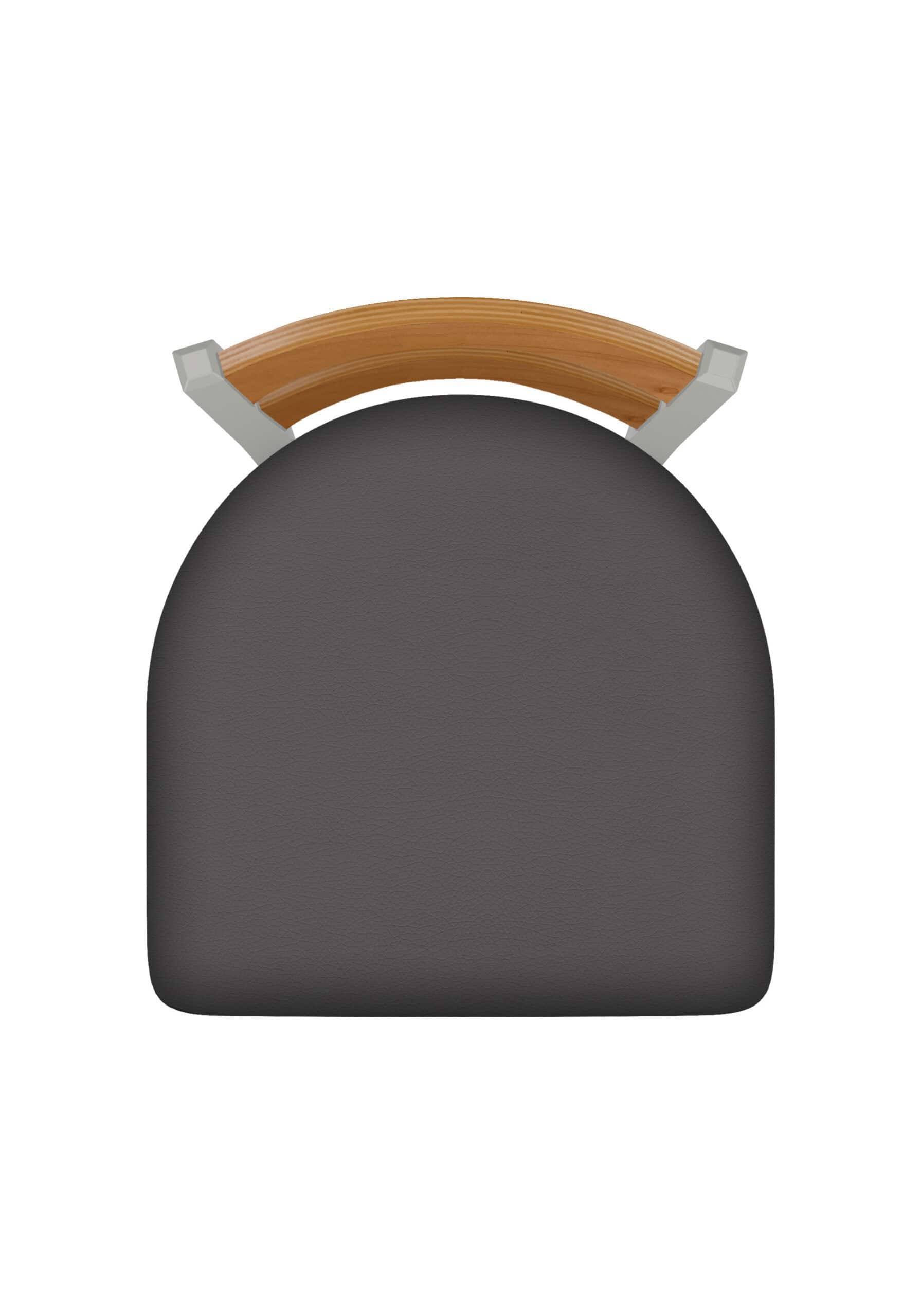 25-Inch Medium Two-Slat Back Counter Stool with Steel Frame, Anodized Nickel Finish, Canter Storm Seat, and Single-Ring Base 8 25-Inch Medium Two-Slat Back Counter Stool with Steel Frame, Anodized Nickel Finish, Canter Storm Seat, and Single-Ring Base