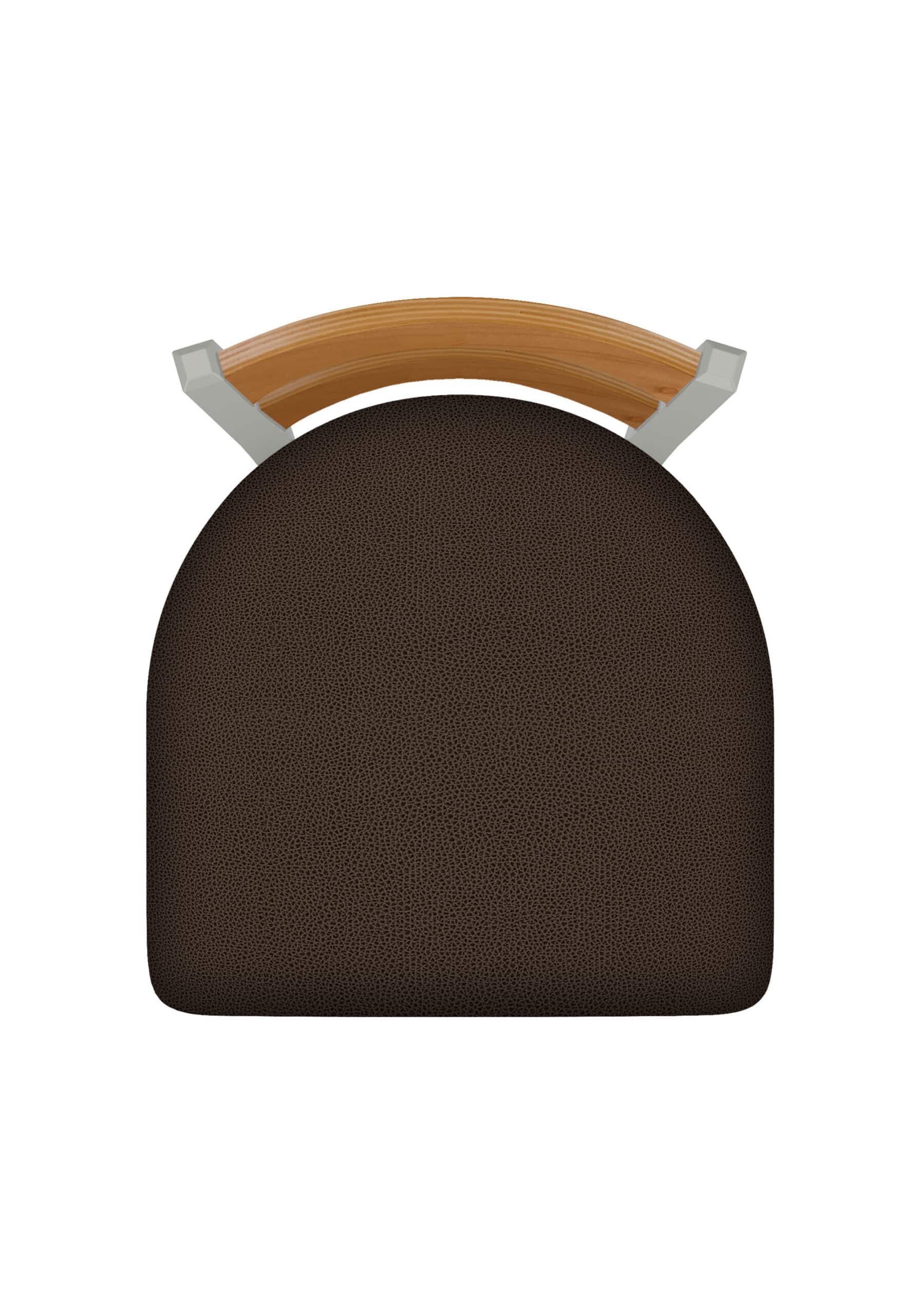 25-Inch Medium Two-Slat Back Counter Stool with Steel Frame, Anodized Nickel Finish, Rein Coffee Seat, and Single-Ring Base 8 25-Inch Medium Two-Slat Back Counter Stool with Steel Frame, Anodized Nickel Finish, Rein Coffee Seat, and Single-Ring Base