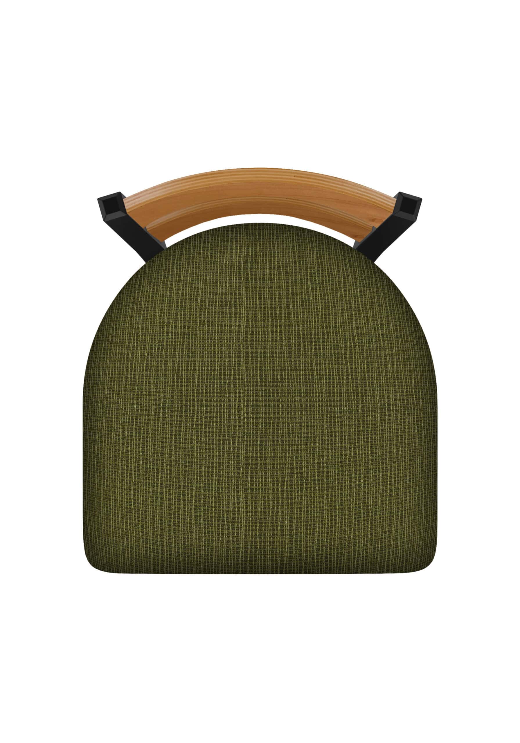 36-Inch Medium Two-Slat Back Bar Stool with Steel Frame, Black Wrinkle Finish, Graph Parrot Seat, and Single-Ring Base 8 36-Inch Medium Two-Slat Back Bar Stool with Steel Frame, Black Wrinkle Finish, Graph Parrot Seat, and Single-Ring Base