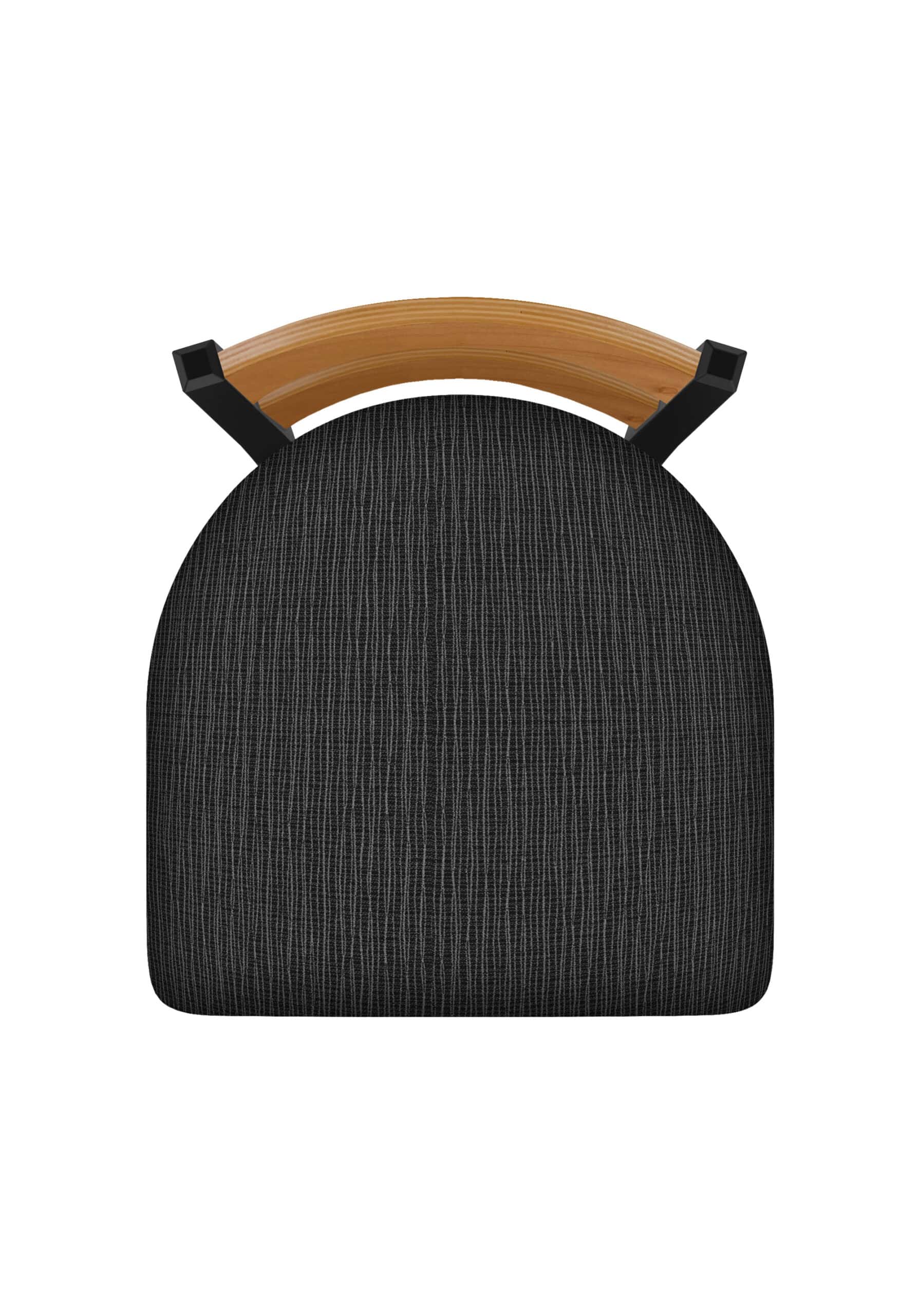 36-Inch Medium Two-Slat Back Bar Stool with Steel Frame, Black Wrinkle Finish, Graph Coal Seat, and Single-Ring Base 8 36-Inch Medium Two-Slat Back Bar Stool with Steel Frame, Black Wrinkle Finish, Graph Coal Seat, and Single-Ring Base