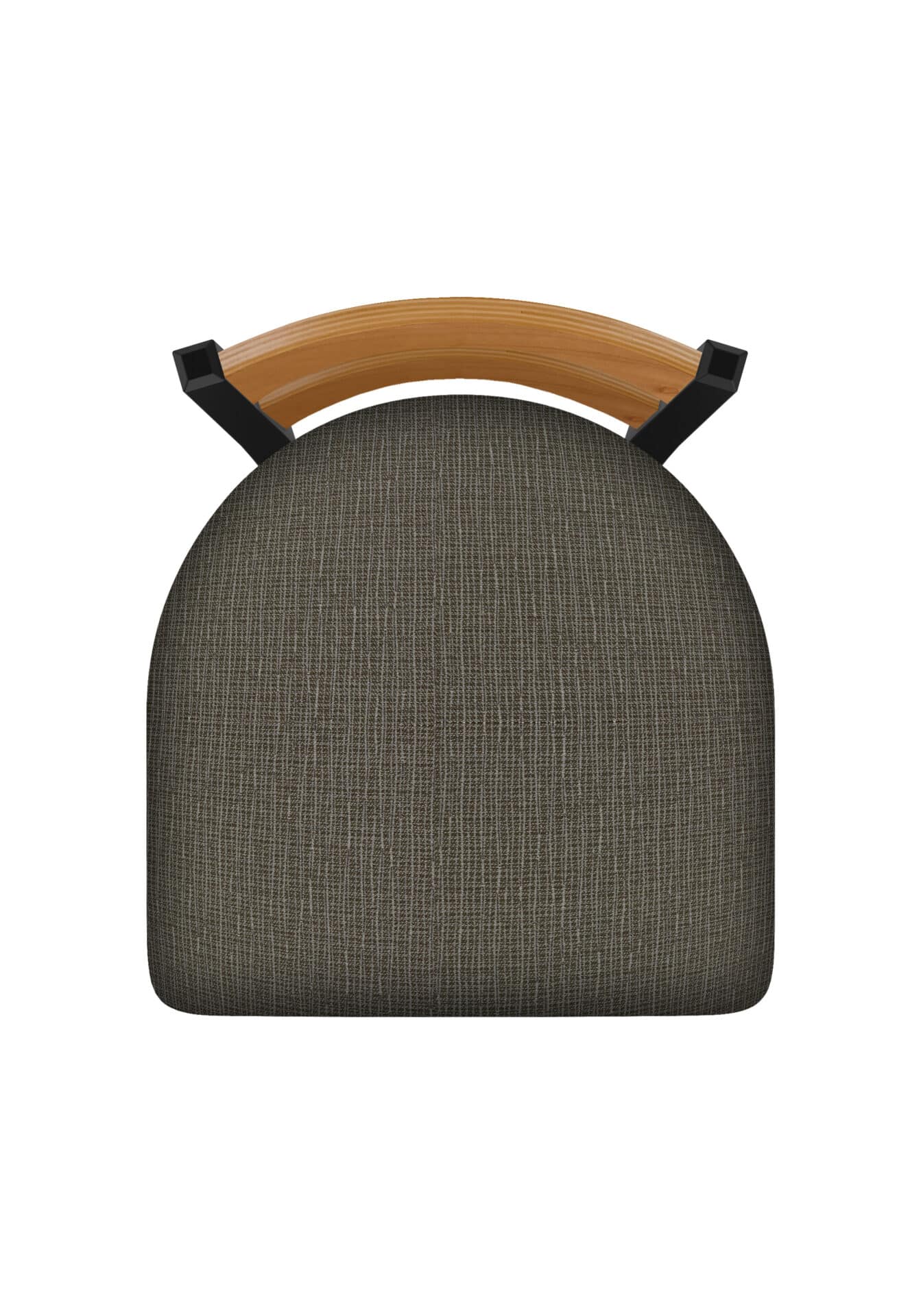 36-Inch Medium Two-Slat Back Bar Stool with Steel Frame, Black Wrinkle Finish, Graph Chalice Seat, and Single-Ring Base 3 36-Inch Medium Two-Slat Back Bar Stool with Steel Frame, Black Wrinkle Finish, Graph Chalice Seat, and Single-Ring Base - Image 3