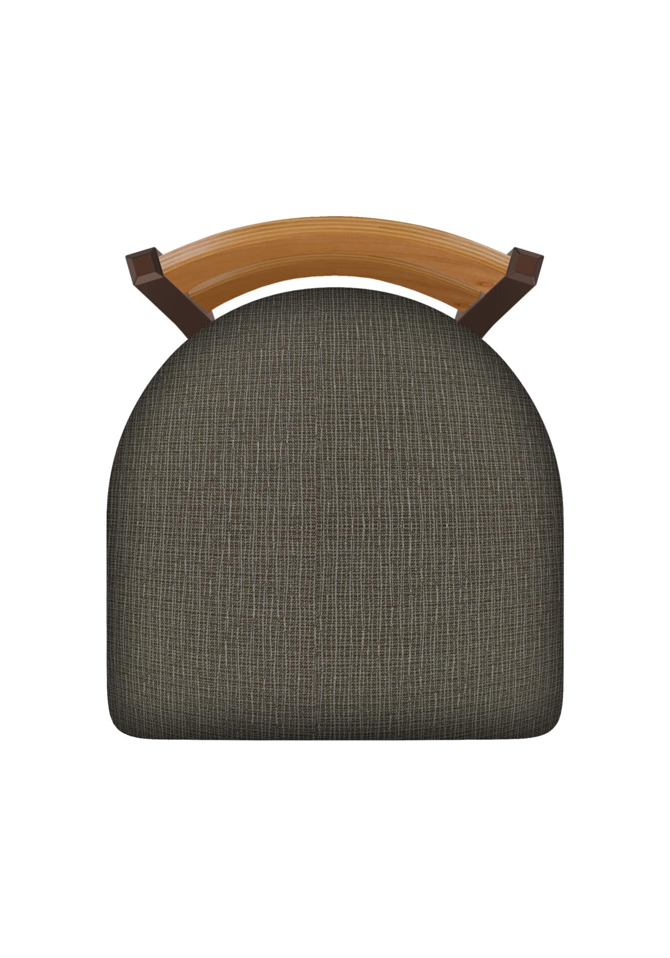 25-Inch Medium Two-Slat Back Counter Stool with Steel Frame, Bronze Finish, Graph Chalice Seat, and Single-Ring Base 3 25-Inch Medium Two-Slat Back Counter Stool with Steel Frame, Bronze Finish, Graph Chalice Seat, and Single-Ring Base - Image 3