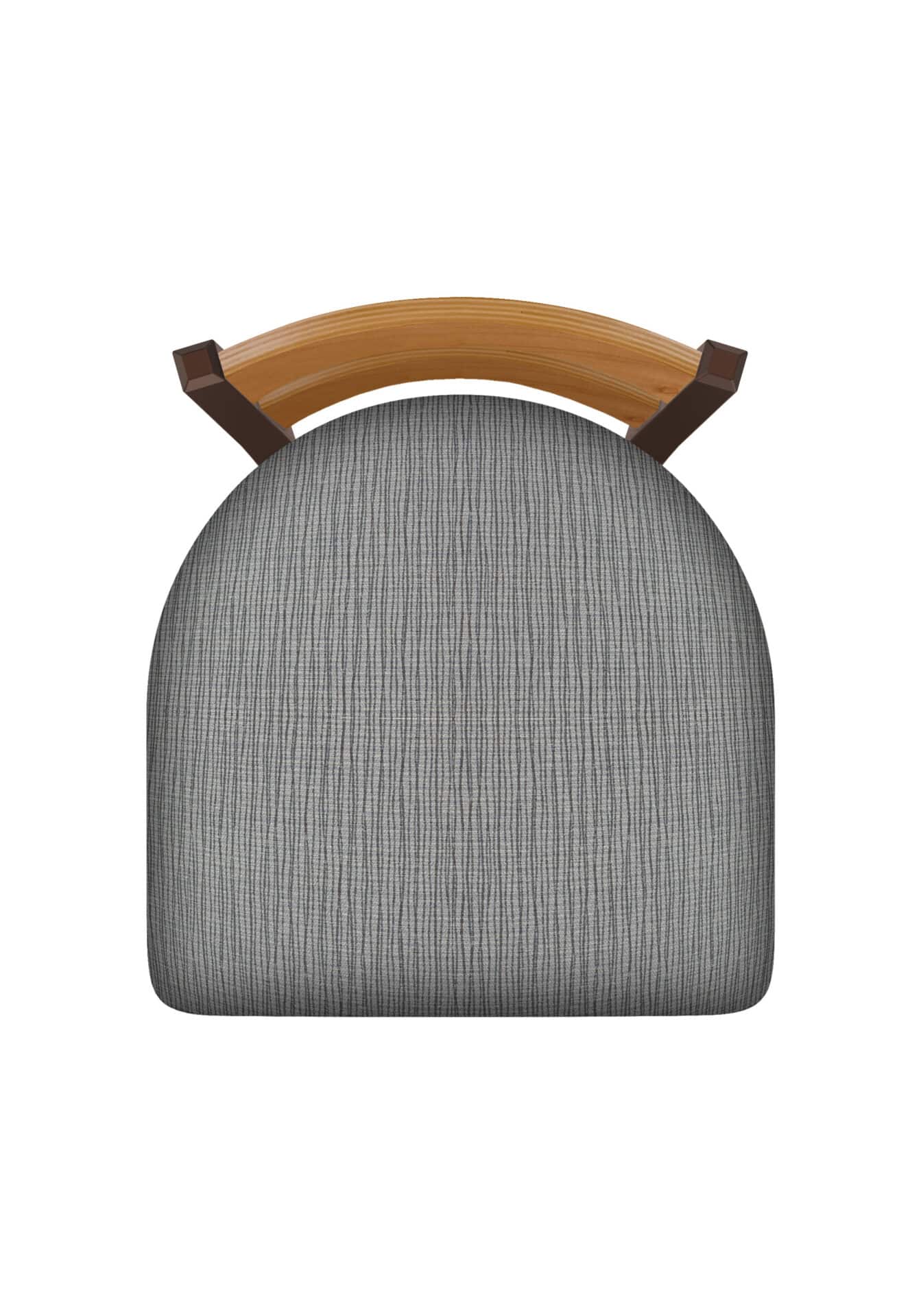 25-Inch Medium Two-Slat Back Counter Stool with Steel Frame, Bronze Finish, Graph Alpine Seat, and Single-Ring Base 3 25-Inch Medium Two-Slat Back Counter Stool with Steel Frame, Bronze Finish, Graph Alpine Seat, and Single-Ring Base - Image 3