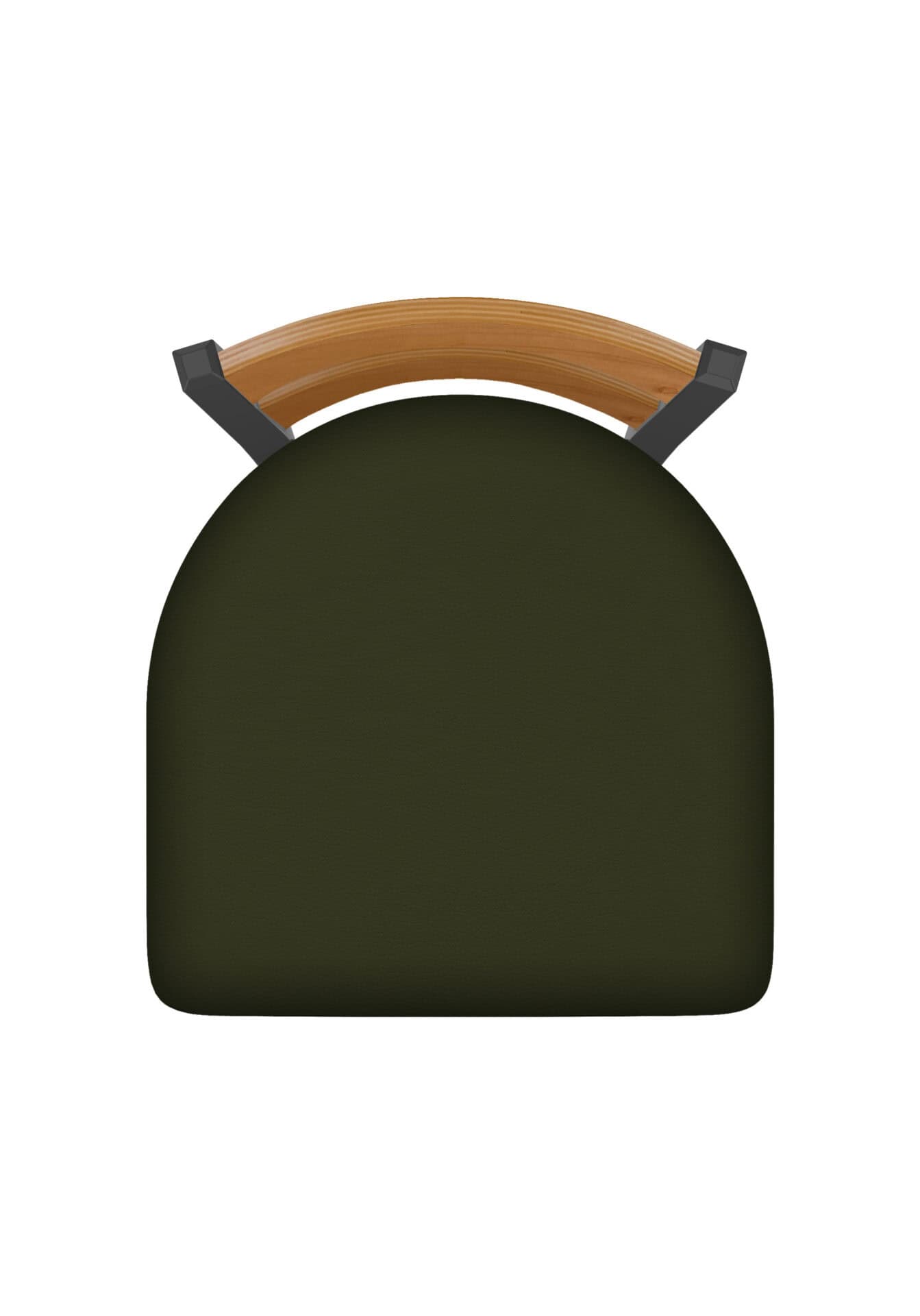 25-Inch Medium Two-Slat Back Counter Stool with Steel Frame, Pewter Finish, Canter Pine Seat, and Single-Ring Base 3 25-Inch Medium Two-Slat Back Counter Stool with Steel Frame, Pewter Finish, Canter Pine Seat, and Single-Ring Base - Image 3