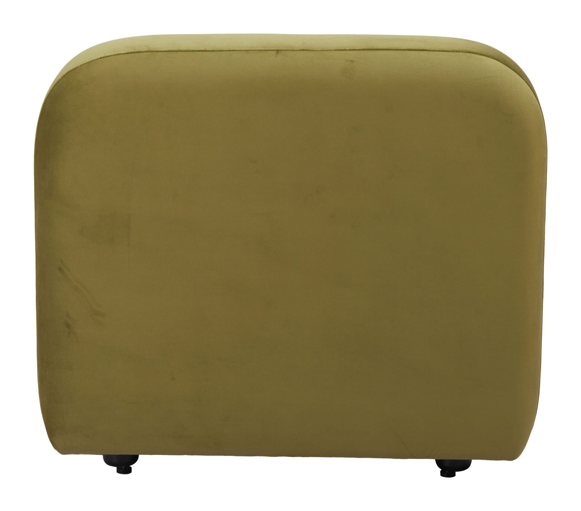 Velvet Tufted Middle Chair with Birch Wood Legs in Green 4 Velvet Tufted Middle Chair with Birch Wood Legs in Green - Image 4