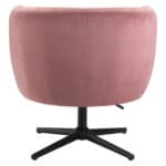 Velvet Swivel Accent Chair with Armrest Support and Adjustable Height