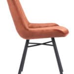 Velvet Tufted Dining Chair with Steel Legs and Handle (Set of 2) 11 Velvet Tufted Dining Chair with Steel Legs and Handle (Set of 2)