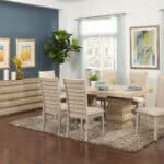Iron Brush Swiss Mocha Slat Back Side Chairs (Set of 2) 9 Iron Brush Swiss Mocha Slat Back Side Chairs (Set of 2)
