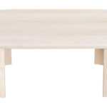 Natural White-Washed Acacia Round Coffee Table with Sleek Modern Design 13 Natural White-Washed Acacia Round Coffee Table with Sleek Modern Design