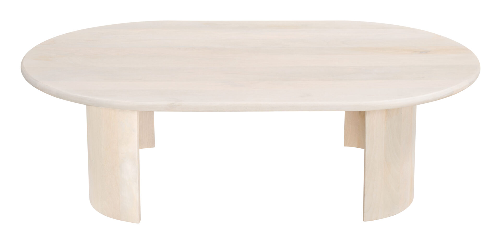 Natural White-Washed Acacia Round Coffee Table with Sleek Modern Design 6 Natural White-Washed Acacia Round Coffee Table with Sleek Modern Design - Image 6