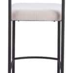 Ivory Shearling Style Counter Stools with Black Steel Frame (Set of 2) 13 Ivory Shearling Style Counter Stools with Black Steel Frame (Set of 2)