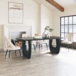 Solid Acacia Wood Dining Table with Modern Organic Design 8 Solid Acacia Wood Dining Table with Modern Organic Design