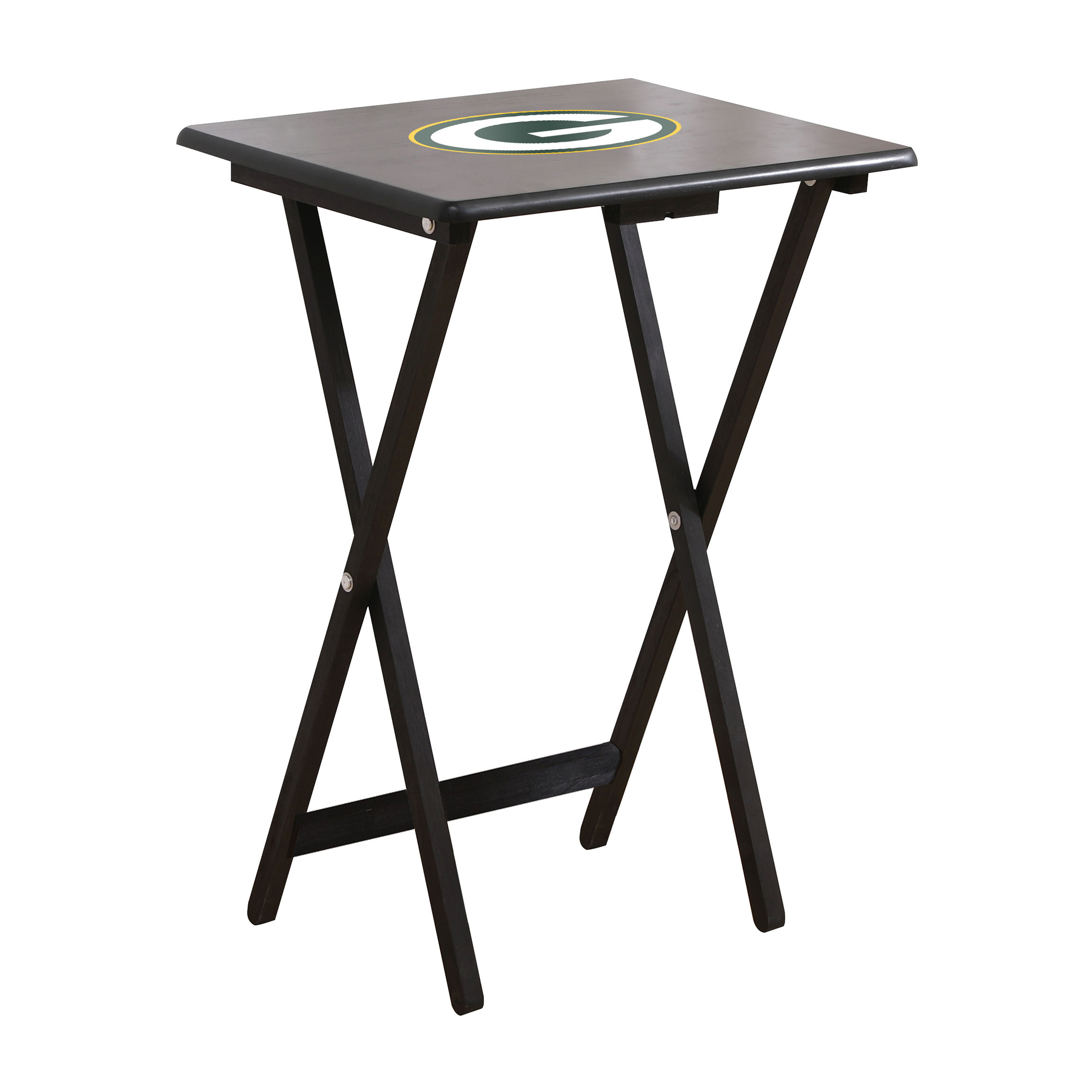 green bay packers nfl tv tray set with stand
