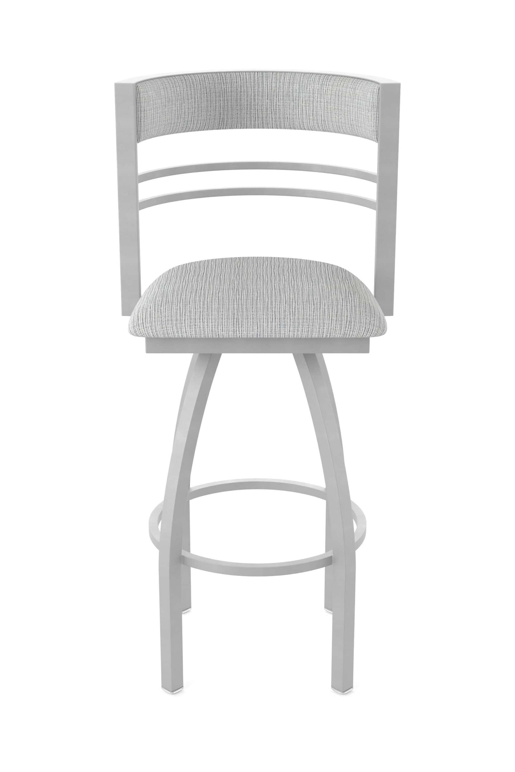 25-Inch Steel Swivel Counter Stool with Anodized Nickel Finish, Graph Alpine 2.5-Inch Cushion Seat, Tall Curved Slat Back, and Single-Ring Base 17 25-Inch Steel Swivel Counter Stool with Anodized Nickel Finish, Graph Alpine 2.5-Inch Cushion Seat, Tall Curved Slat Back, and Single-Ring Base