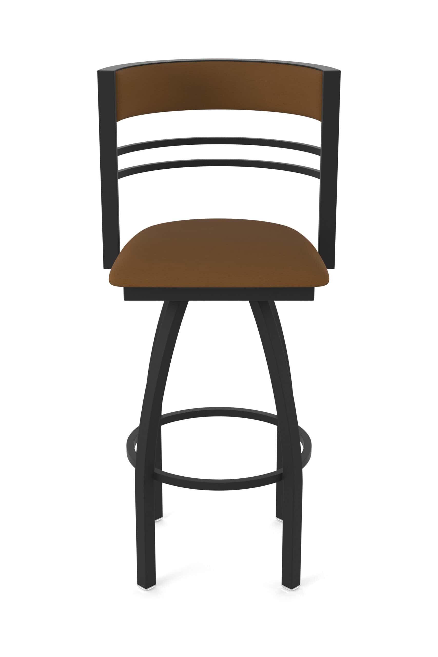 25-Inch Steel Swivel Counter Stool with Black Wrinkle Finish, Canter Thatch 2.5-Inch Cushion Seat, Tall Curved Slat Back, and Single-Ring Base 17 25-Inch Steel Swivel Counter Stool with Black Wrinkle Finish, Canter Thatch 2.5-Inch Cushion Seat, Tall Curved Slat Back, and Single-Ring Base