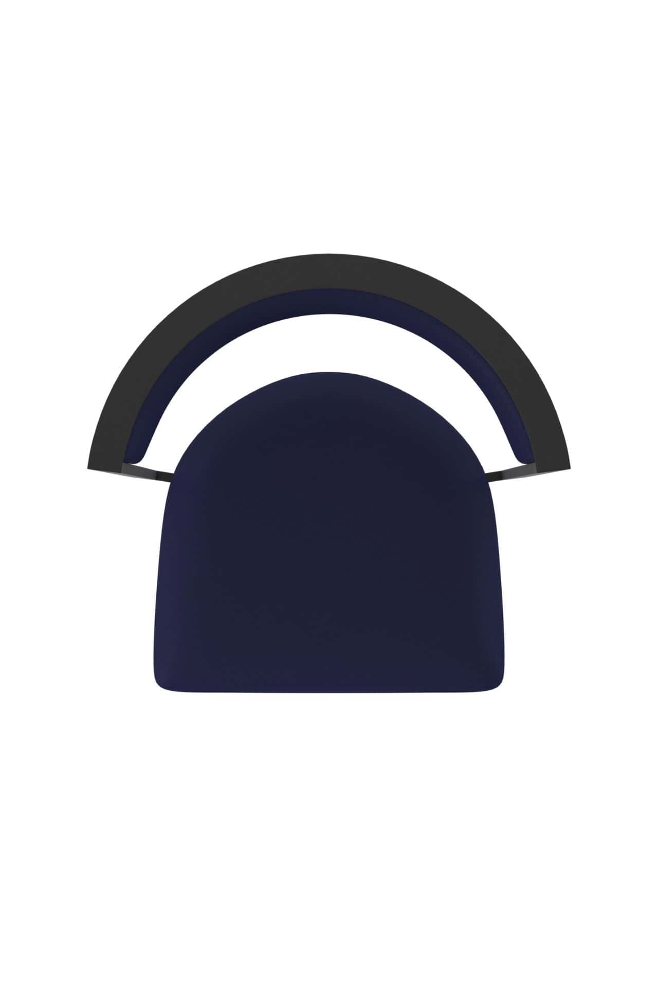 25-Inch Steel Swivel Counter Stool with Black Wrinkle Finish, Canter Twilight 2.5-Inch Cushion Seat, Tall Curved Slat Back, and Single-Ring Base 3 25-Inch Steel Swivel Counter Stool with Black Wrinkle Finish, Canter Twilight 2.5-Inch Cushion Seat, Tall Curved Slat Back, and Single-Ring Base - Image 3