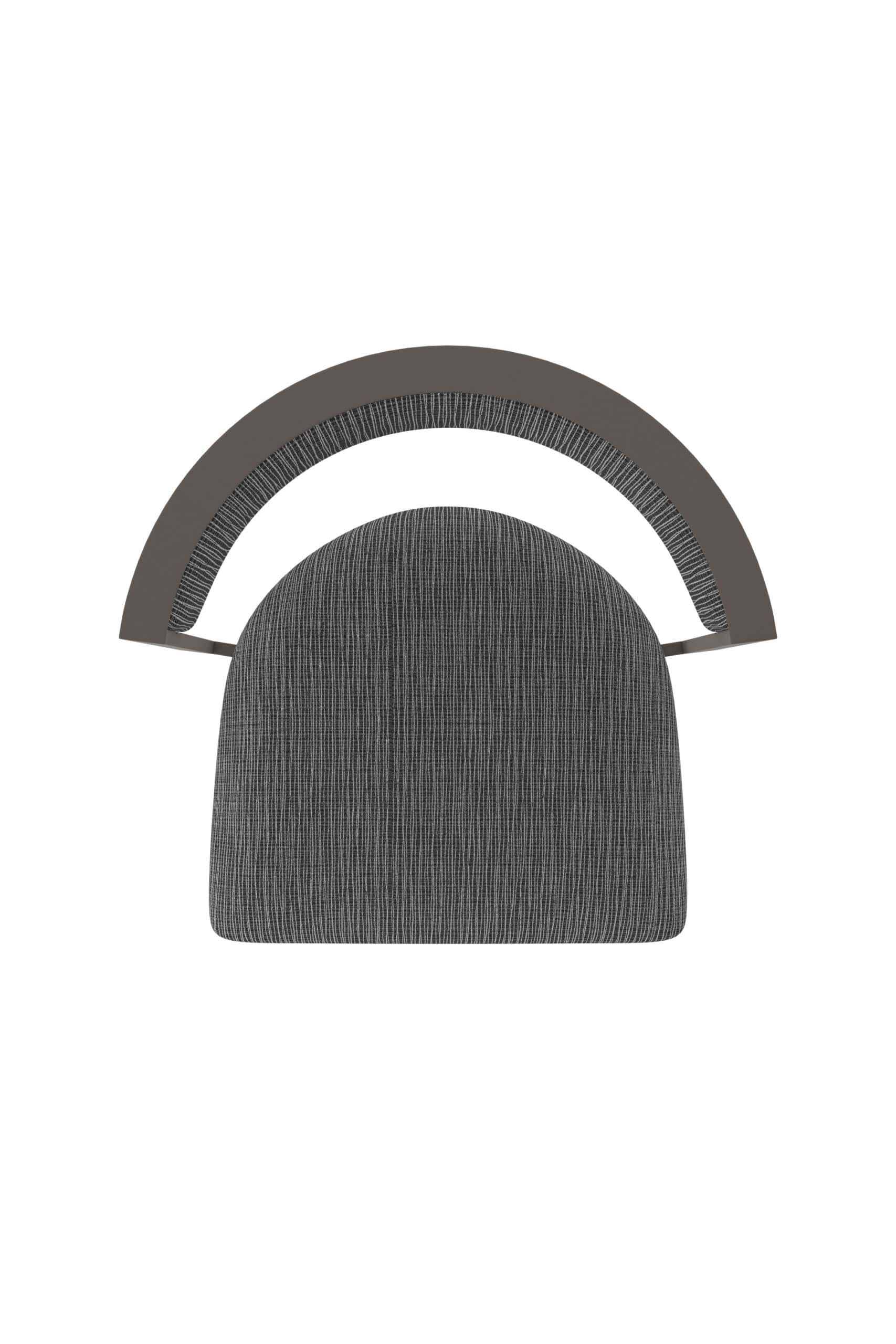 36-Inch Steel Swivel Bar Stool with Bronze Finish, Graph Coal 2.5-Inch Cushion Seat, Tall Curved Slat Back, and Single-Ring Base 15 36-Inch Steel Swivel Bar Stool with Bronze Finish, Graph Coal 2.5-Inch Cushion Seat, Tall Curved Slat Back, and Single-Ring Base