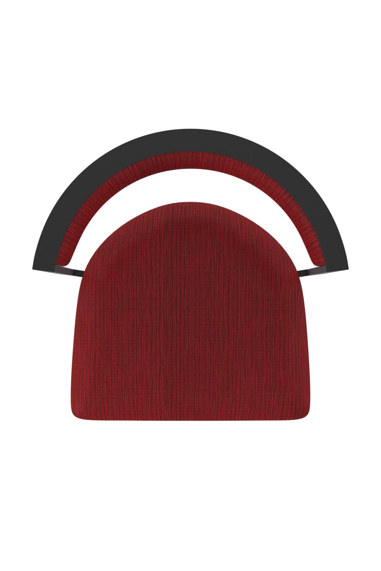 36-Inch Steel Swivel Bar Stool with Black Wrinkle Finish, Graph Ruby 2.5-Inch Cushion Seat, Low Curved Padded Back, and Single-Ring Base 3 36-Inch Steel Swivel Bar Stool with Black Wrinkle Finish, Graph Ruby 2.5-Inch Cushion Seat, Low Curved Padded Back, and Single-Ring Base - Image 3