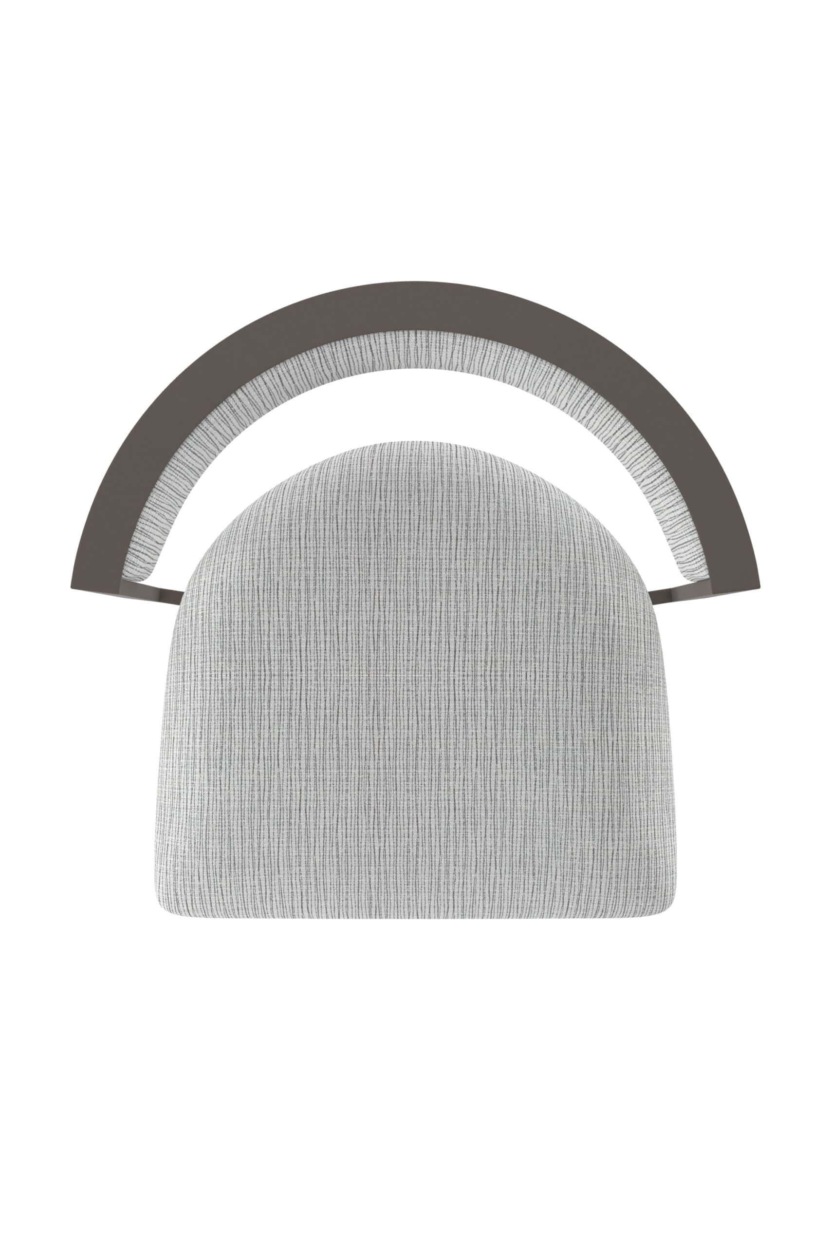 36-Inch Steel Swivel Bar Stool with Bronze Finish, Graph Alpine 2.5-Inch Cushion Seat, Low Curved Padded Back, and Single-Ring Base 11 36-Inch Steel Swivel Bar Stool with Bronze Finish, Graph Alpine 2.5-Inch Cushion Seat, Low Curved Padded Back, and Single-Ring Base