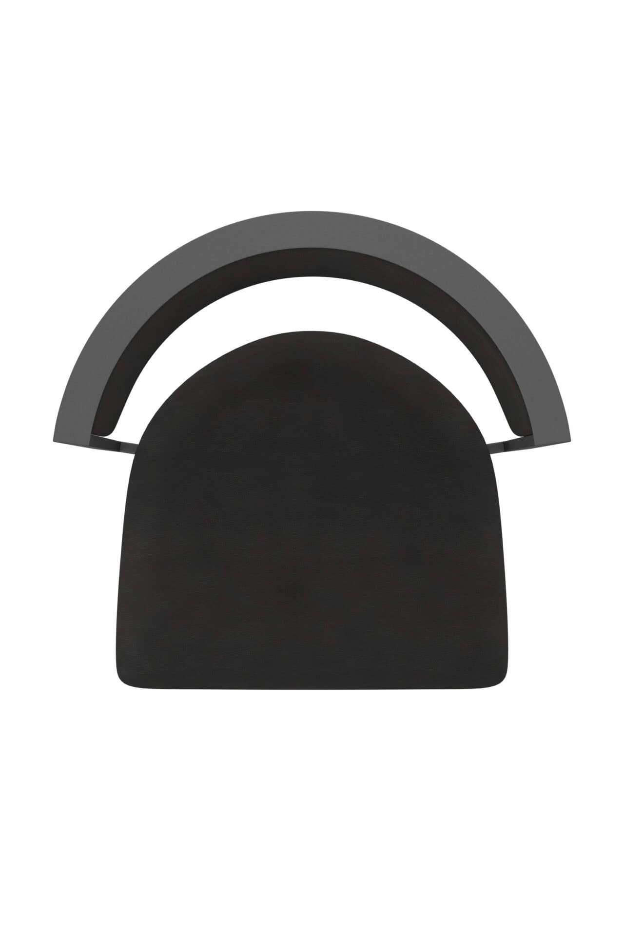 36-Inch Steel Swivel Bar Stool with Pewter Finish, Canter Espresso 2.5-Inch Cushion Seat, Low Curved Padded Back, and Single-Ring Base 3 36-Inch Steel Swivel Bar Stool with Pewter Finish, Canter Espresso 2.5-Inch Cushion Seat, Low Curved Padded Back, and Single-Ring Base - Image 3