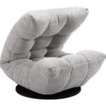 Ash Gray Tufted Swivel Accent Chair with Adjustable Height 13 Ash Gray Tufted Swivel Accent Chair with Adjustable Height