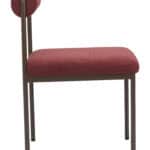 Red Plush Dining Chair with Bronze Steel Frame for Modern Spaces 9 Red Plush Dining Chair with Bronze Steel Frame for Modern Spaces