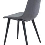 Modern Scoop Dining Chair with Steel Frame - Gray (Set of 2) 16 Modern Scoop Dining Chair with Steel Frame - Gray (Set of 2)