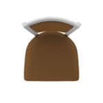 25-Inch Steel Swivel Counter Stool with Anodized Nickel Finish, Canter Thatch 2.5-Inch Cushion Seat, Padded Back, and Single-Ring Base