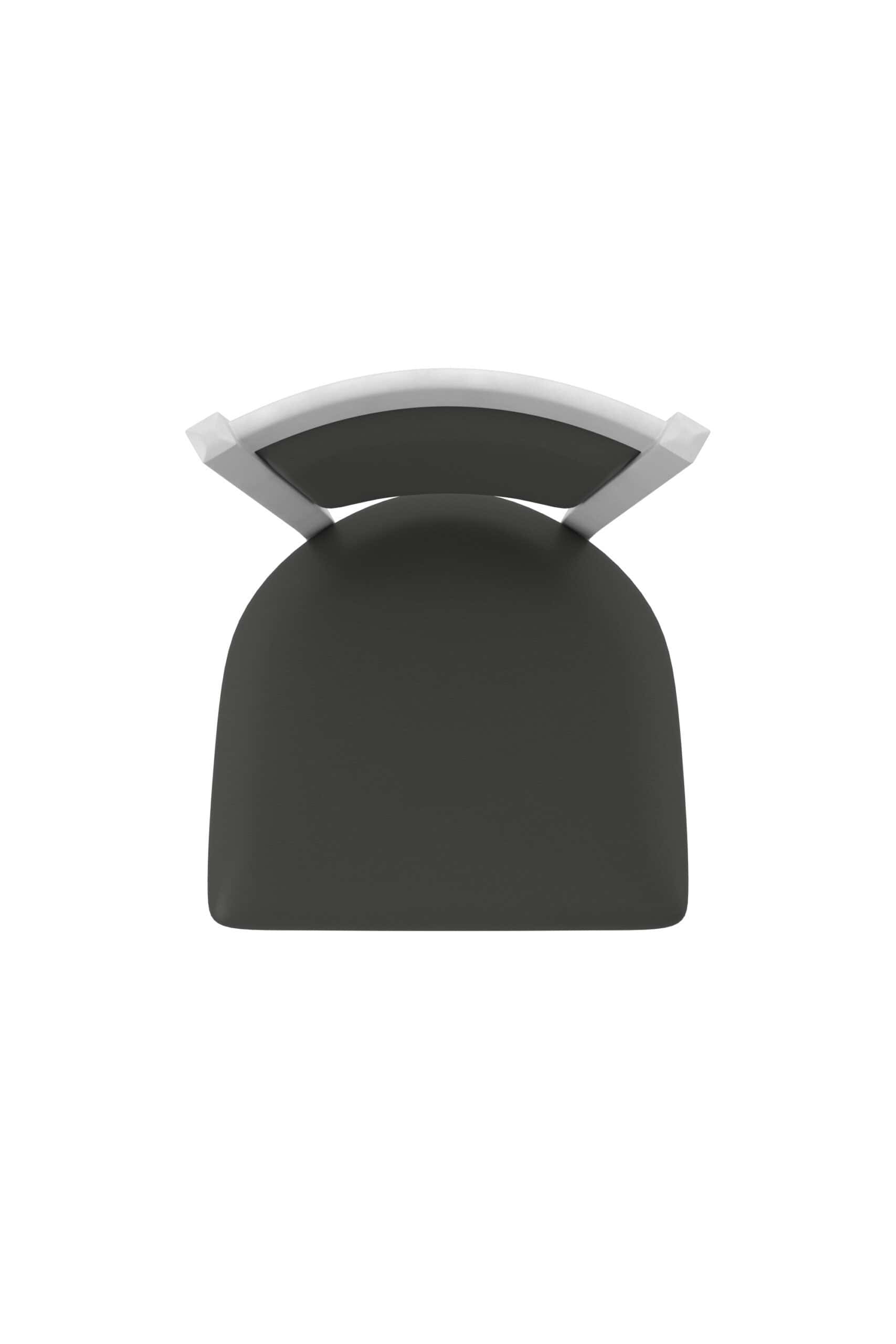 25-Inch Upholstered Back Counter Stool with Steel Frame, Anodized Nickel Finish, Canter Iron Seat, and Single-Ring Base 11 25-Inch Upholstered Back Counter Stool with Steel Frame, Anodized Nickel Finish, Canter Iron Seat, and Single-Ring Base