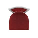 25-Inch Steel Swivel Counter Stool with Anodized Nickel Finish, Graph Ruby 2.5-Inch Cushion Seat, Padded Back, and Single-Ring Base